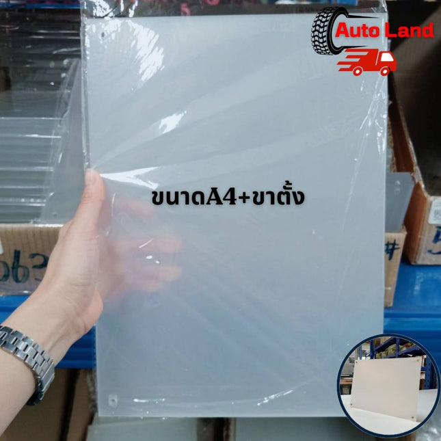 🔥พร้อมส่ง🔥กรอบรูป อะคริลิค สีใส พร้อมขาตั้ง ได้ทั้งแนวตั้ง/แนวนอน ป้ายอะคริลิคตั้งโต๊ะ สินค้าในไทย